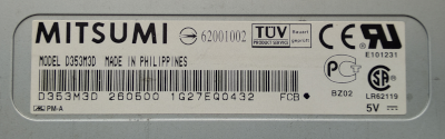 Mitsumi D353M3D Label